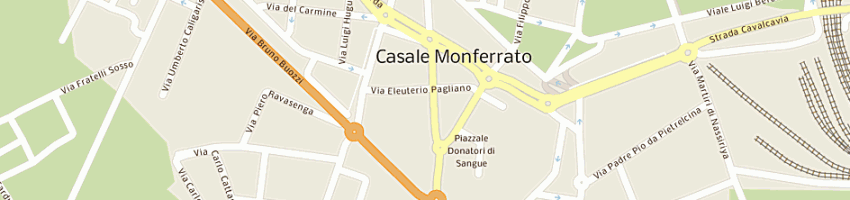 Mappa della impresa pizzeria bella napoli a CASALE MONFERRATO