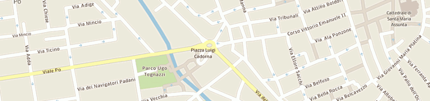 Mappa della impresa pizzeria lo scorfano a CREMONA