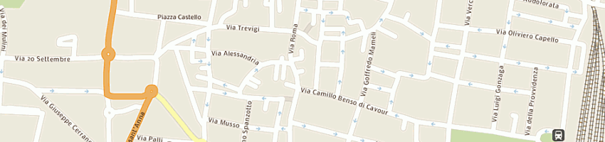Mappa della impresa centro carni azimonti (snc) a CASALE MONFERRATO
