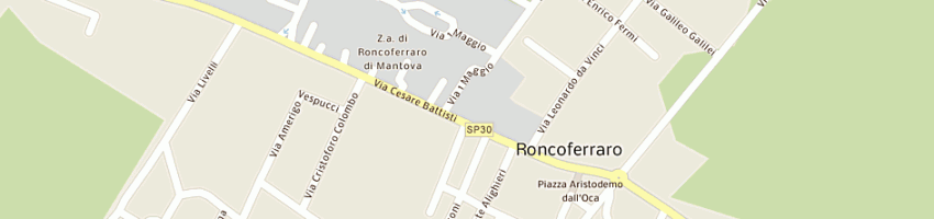 Mappa della impresa municipio di roncoferraro a RONCOFERRARO