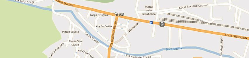 Mappa della impresa costa pietro a SUSA