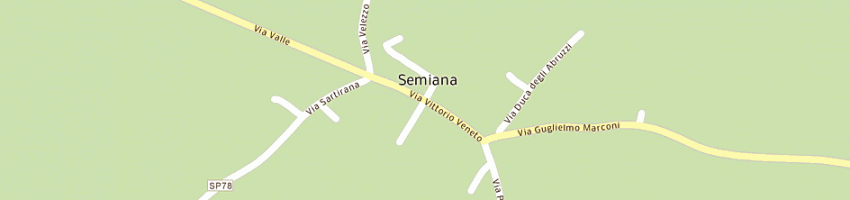 Mappa della impresa pizzeria boomerang snc di fregnan letizia e c a SEMIANA