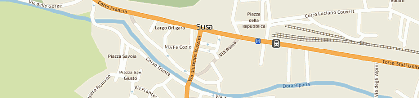 Mappa della impresa tarotelli gabriella a SUSA