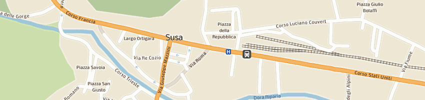 Mappa della impresa motoline srl a SUSA