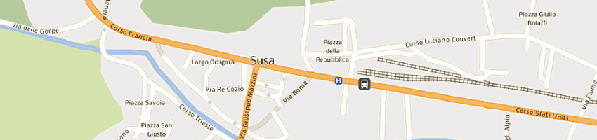Mappa della impresa zorzetto manuela a SUSA