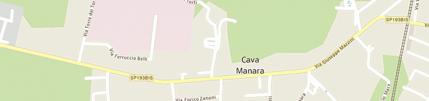 Mappa della impresa municipio a CAVA MANARA