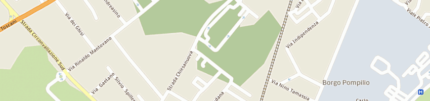 Mappa della impresa cde - casa dell'elettronica sas a MANTOVA
