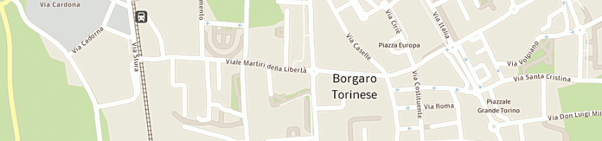 Mappa della impresa sarda bruno a BORGARO TORINESE