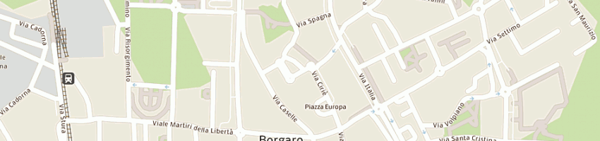 Mappa della impresa immobiliare san giorgio snc di poncini valeria e c a BORGARO TORINESE