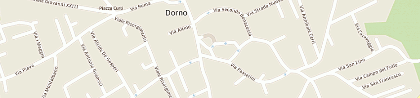 Mappa della impresa caritas parrocchiale a DORNO