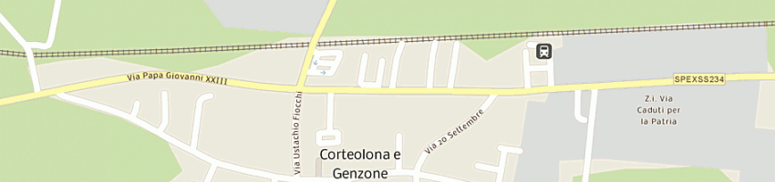 Mappa della impresa tappezzeria tendaggi pezzoni di pezzoni franco a CORTEOLONA