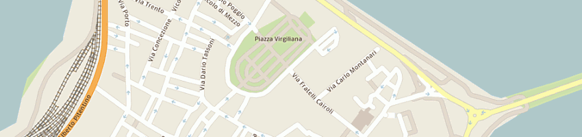 Mappa della impresa ristorante self service virgiliano a MANTOVA