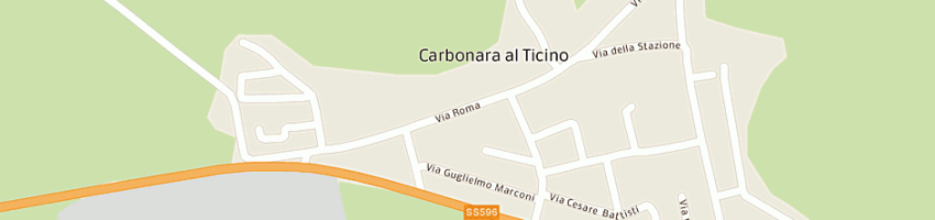 Mappa della impresa albergo ticino ristorante chierico snc di chierico angelo e c a CARBONARA AL TICINO