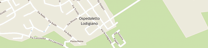 Mappa della impresa artuso gianpiero a OSPEDALETTO LODIGIANO