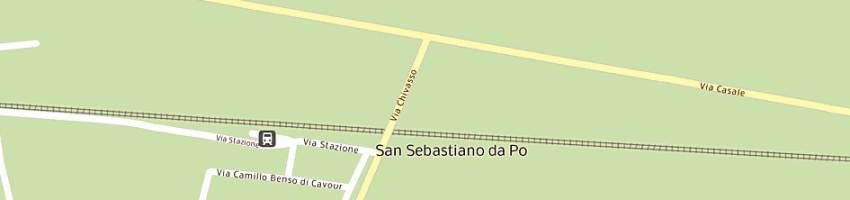 Mappa della impresa poste italiane a SAN SEBASTIANO DA PO