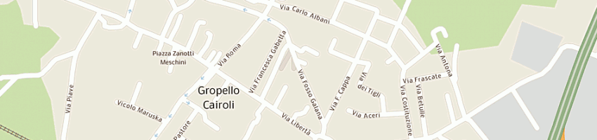 Mappa della impresa municipio a GROPELLO CAIROLI
