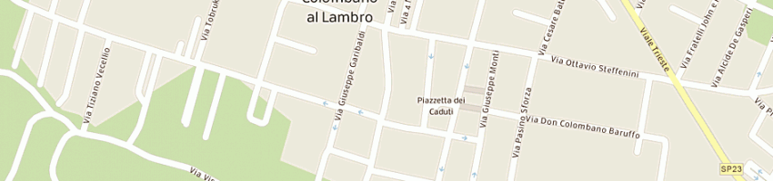 Mappa della impresa forno segalini di segalini giovanni e maria rosa sas a SAN COLOMBANO AL LAMBRO