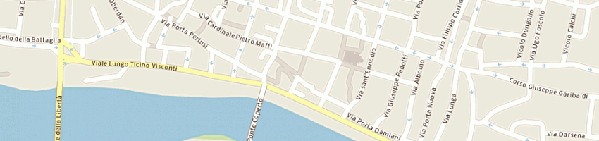 Mappa della impresa galleria d'arte la rocchetta di fiocco aldo francesco a PAVIA