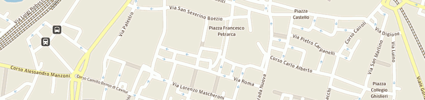Mappa della impresa pizzeria il piccolo arcobaleno a PAVIA
