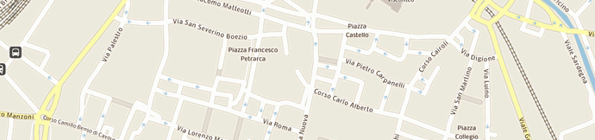 Mappa della impresa municipio - civica istituzione teatro fraschini a PAVIA