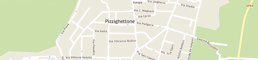 Mappa della impresa apiesse (srl) a PIZZIGHETTONE