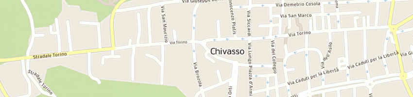 Mappa della impresa cinema teatro politeama a CHIVASSO