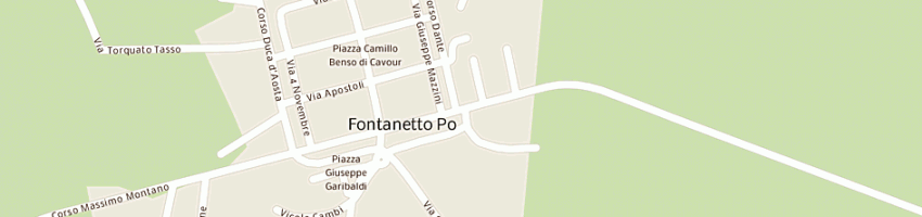 Mappa della impresa bersano gianfranco a FONTANETTO PO