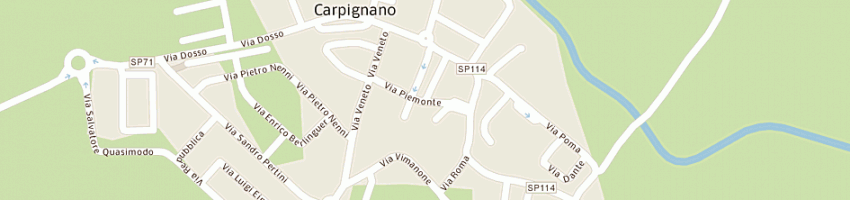 Mappa della impresa poste italiane a CURA CARPIGNANO