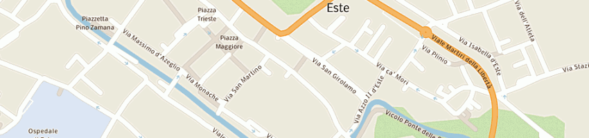 Mappa della impresa infortunistica stradale del dott giuseppe trentin a ESTE