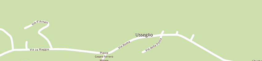 Mappa della impresa municipio a USSEGLIO