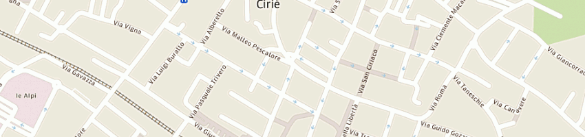 Mappa della impresa amministrazione comunale di cirie' a CIRIE 