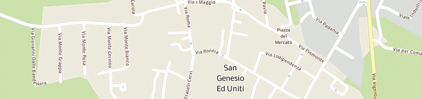 Mappa della impresa municipio a SAN GENESIO ED UNITI