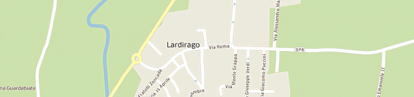 Mappa della impresa bar sport a LARDIRAGO