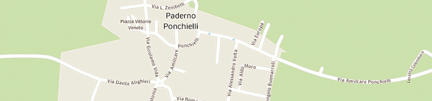Mappa della impresa poste italiane spa a PADERNO PONCHIELLI