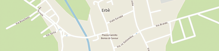 Mappa della impresa pizzeria loredana sas di carletti gino e c a ERBE 