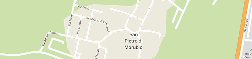 Mappa della impresa poste italiane spa a SAN PIETRO DI MORUBIO