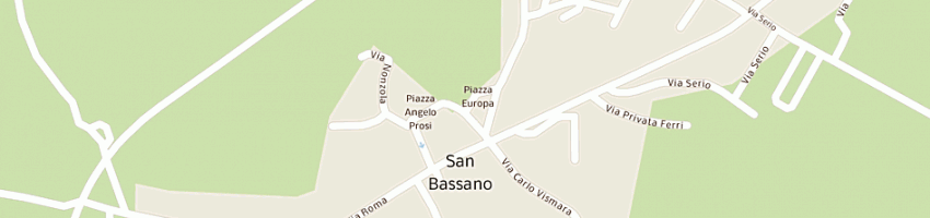 Mappa della impresa bar pizzeria trattoria giardino snc di locatelli me c a SAN BASSANO