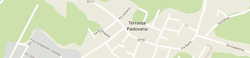 Mappa della impresa macelleria bazza angelo snc a TERRASSA PADOVANA