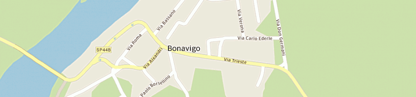 Mappa della impresa municipio a BONAVIGO