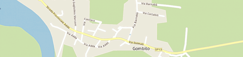 Mappa della impresa municipio a GOMBITO