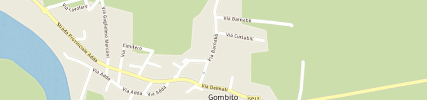 Mappa della impresa civardi pietro a GOMBITO