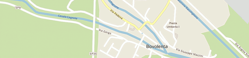 Mappa della impresa bridge pub birreria paninoteca a BOVOLENTA