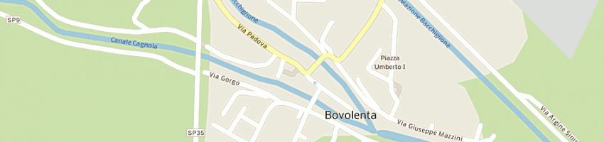 Mappa della impresa trattoria da venanzio a BOVOLENTA
