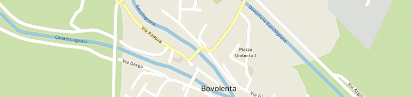 Mappa della impresa carabinieri a BOVOLENTA