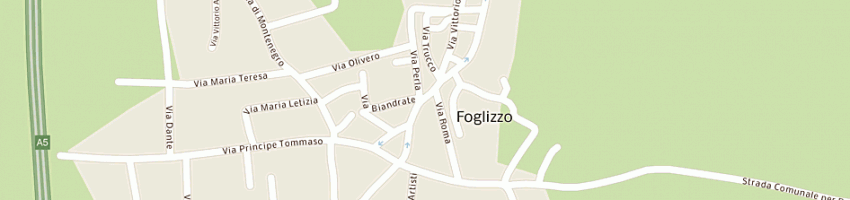 Mappa della impresa poste italiane a FOGLIZZO