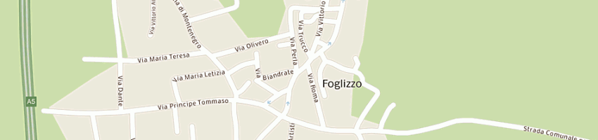 Mappa della impresa edilged a FOGLIZZO