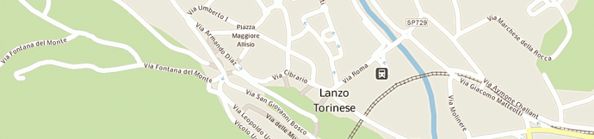 Mappa della impresa santa croce srl a LANZO TORINESE
