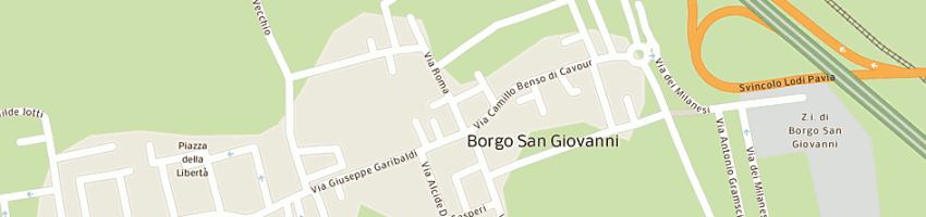 Mappa della impresa parrocchia a BORGO SAN GIOVANNI