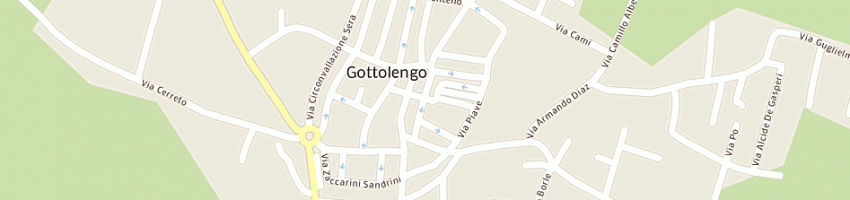 Mappa della impresa pizzeria ristorante vesuvio a GOTTOLENGO