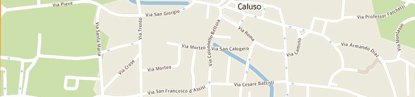 Mappa della impresa pettina' nicola a CALUSO